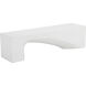 Soma White Outdoor Bench
